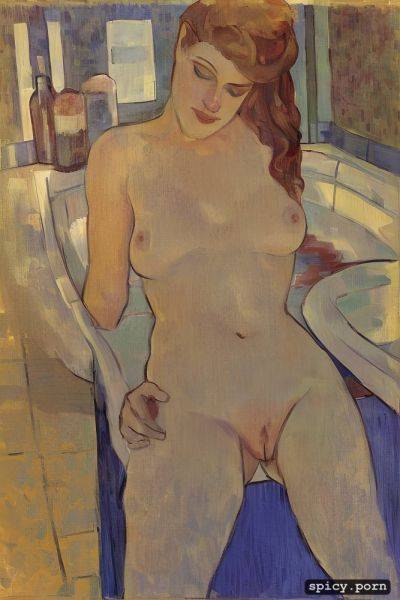 Lady in shady bath modern post impressionist erotic art, georges seurat - spicy.porn on pornintellect.com