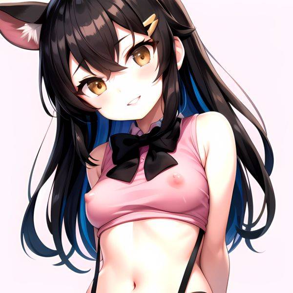 1girl Aardvark Kemono Friends Animal Ears Bare Shoulders Black Bow Black Bowtie Black Hair Bow Bowtie Breasts Brown Eyes Cropped, 4293089657 - AIHentai - aihentai.co on pornintellect.com