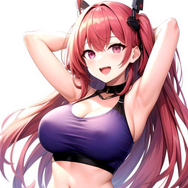 1girl D Absurdres Armpits Arms Behind Head Azur Lane Blush Breasts Bremerton Azur Lane Crop Top Highres Large Breasts Looking, 3321066890 - AIHentai - aihentai.co on pornintellect.com