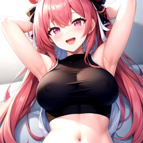 1girl D Absurdres Armpits Arms Behind Head Azur Lane Blush Breasts Bremerton Azur Lane Crop Top Highres Large Breasts Looking, 3376881604 - AIHentai - aihentai.co on pornintellect.com