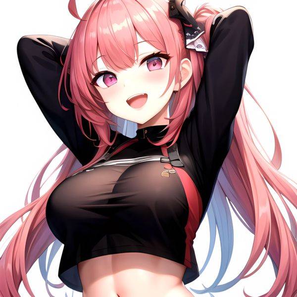 1girl D Absurdres Armpits Arms Behind Head Azur Lane Blush Breasts Bremerton Azur Lane Crop Top Highres Large Breasts Looking, 1384418622 - AIHentai - aihentai.co on pornintellect.com