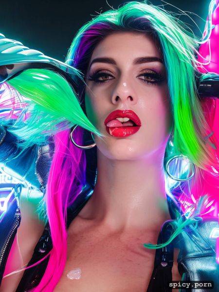 Anne hathaway has c cup boobs, neon lights, long hair, high makeup - spicy.porn on pornintellect.com