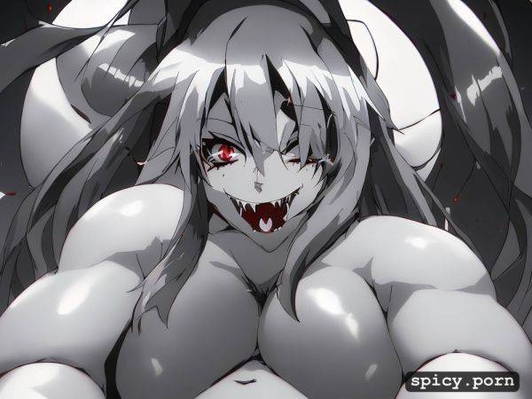 Fangs, long hair, anime, solo female, nude, hentai, anime teeth - spicy.porn on pornintellect.com