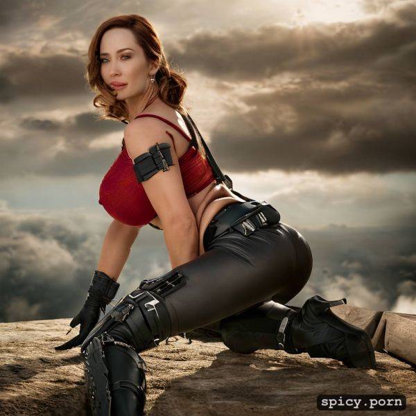 8k, emily blunt from the movie edge of tomorrow, emily blunt has saggy breasts - spicy.porn on pornintellect.com