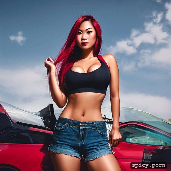 Asian american lady, dark shadows, pretty face, sports bra, tall - spicy.porn - Usa on pornintellect.com