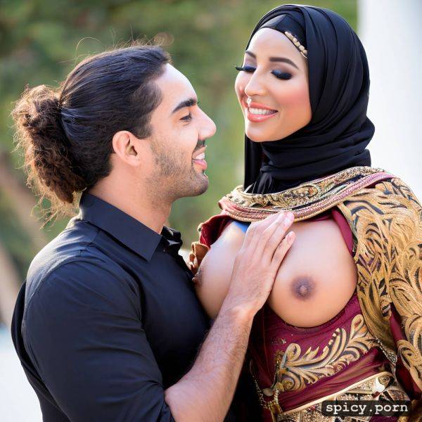 Blushing smiling bride, muslim wedding ceremony, juicy ass, middle eastern palace - spicy.porn on pornintellect.com