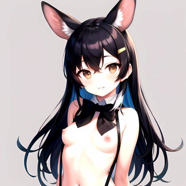 1girl Aardvark Kemono Friends Animal Ears Bare Shoulders Black Bow Black Bowtie Black Hair Bow Bowtie Breasts Brown Eyes Cropped, 1722297176 - AIHentai - aihentai.co on pornintellect.com