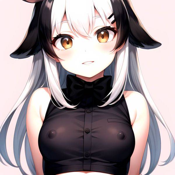 1girl Aardvark Kemono Friends Animal Ears Bare Shoulders Black Bow Black Bowtie Black Hair Bow Bowtie Breasts Brown Eyes Cropped, 2729583624 - AIHentai - aihentai.co on pornintellect.com