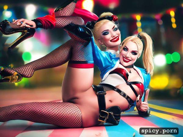 Is in a circus, smiling, legs up, totally white face, spread legs - spicy.porn on pornintellect.com