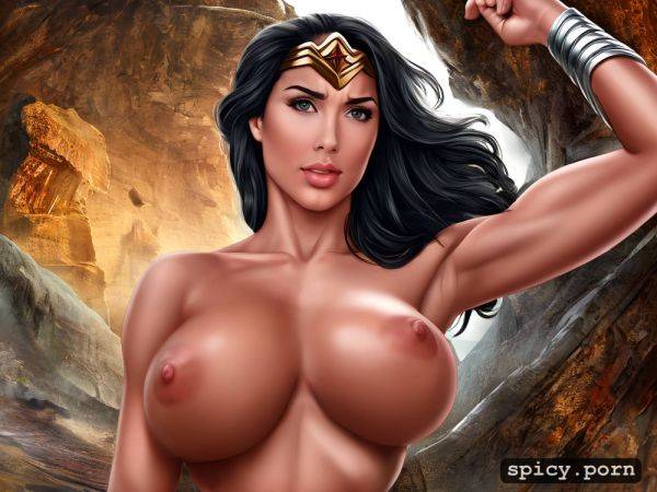 Naked, giant smooth nipples, wonder woman, photo realism, centered - spicy.porn on pornintellect.com