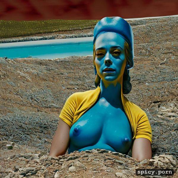 Yellow tatiana maslany as marge simpson, nipples visible, the simpsons style - spicy.porn on pornintellect.com