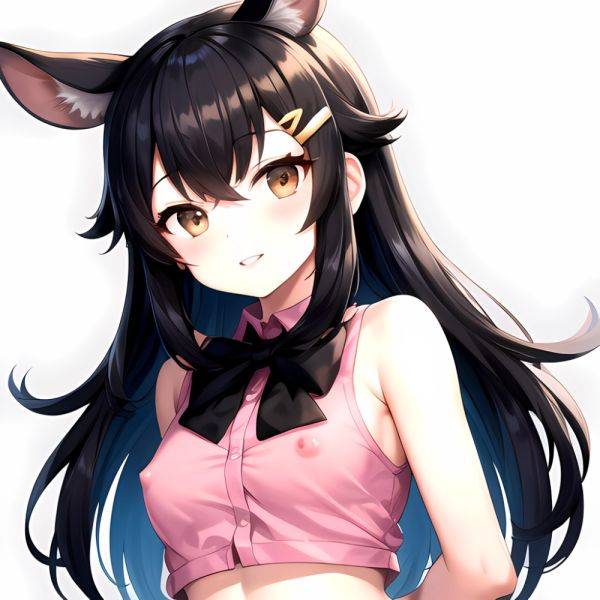 1girl Aardvark Kemono Friends Animal Ears Bare Shoulders Black Bow Black Bowtie Black Hair Bow Bowtie Breasts Brown Eyes Cropped, 2579917940 - AIHentai - aihentai.co on pornintellect.com
