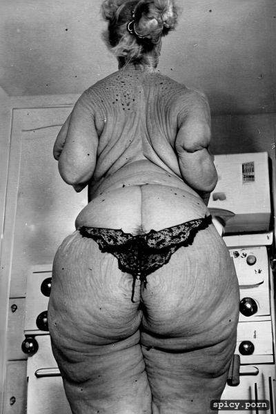 80 year old polish granny, very heavy pubic hair, standing in kitchen - spicy.porn - Poland on pornintellect.com