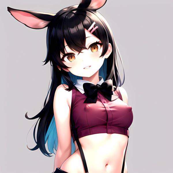 1girl Aardvark Kemono Friends Animal Ears Bare Shoulders Black Bow Black Bowtie Black Hair Bow Bowtie Breasts Brown Eyes Cropped, 1352088965 - AIHentai - aihentai.co on pornintellect.com