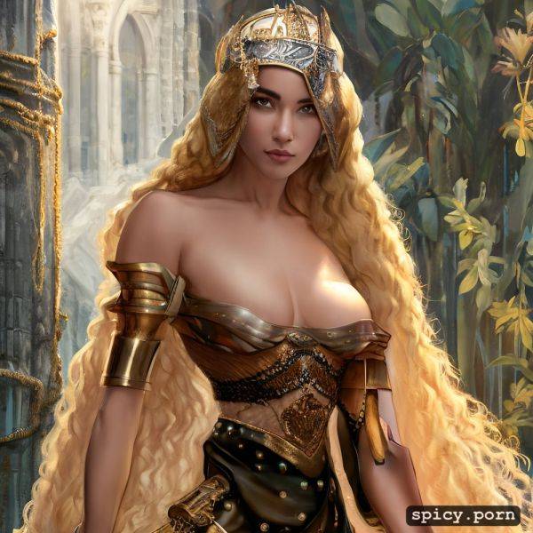 Artstation, elegant, realistic, medieval fantasy warrior, full body - spicy.porn on pornintellect.com
