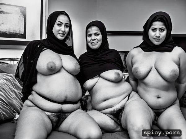 Many belly curves, hairy pussy view, glasses, leg spread, obese arabic grannies group - spicy.porn on pornintellect.com
