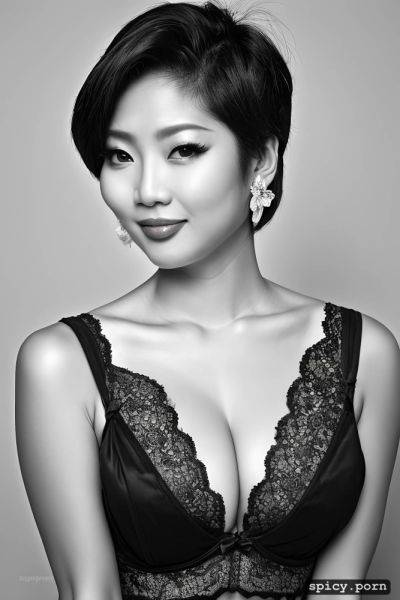 Portrait, short hair, elegant, college, goddess, korean milf - spicy.porn - North Korea on pornintellect.com