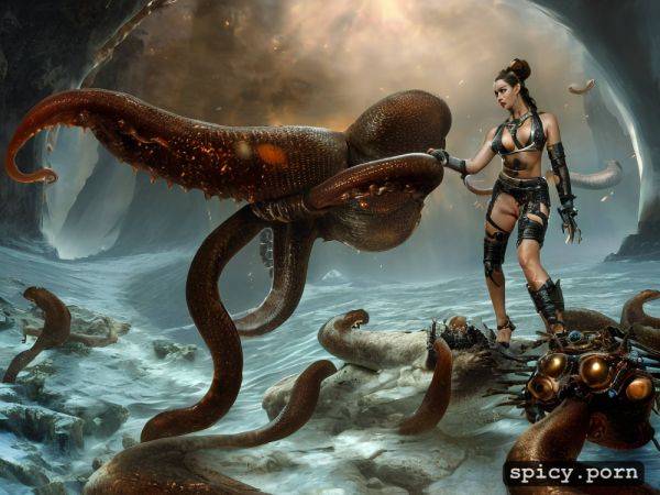 Octopus excrements flow around, penetration, additional artificial lighting - spicy.porn on pornintellect.com