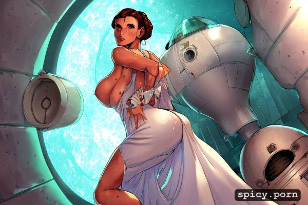 White dress from star wars episode 4, leia organa, massive sweaty bare tits - spicy.porn on pornintellect.com