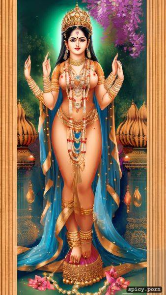 Style realistic beautiful hindu goddess, nude, devi with multiple hands - spicy.porn on pornintellect.com