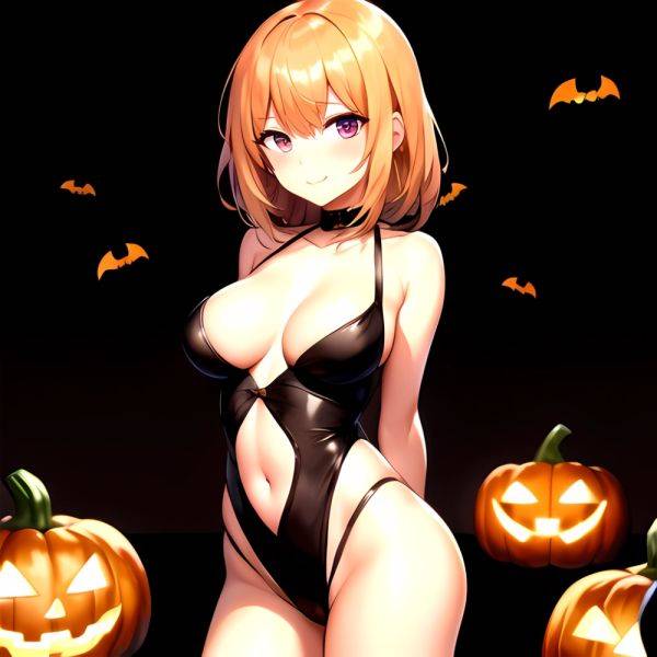 1girl Solo Sexy Outfit Halloween Pumpkins Standing Arms Behind Back, 3840612492 - AIHentai - aihentai.co on pornintellect.com