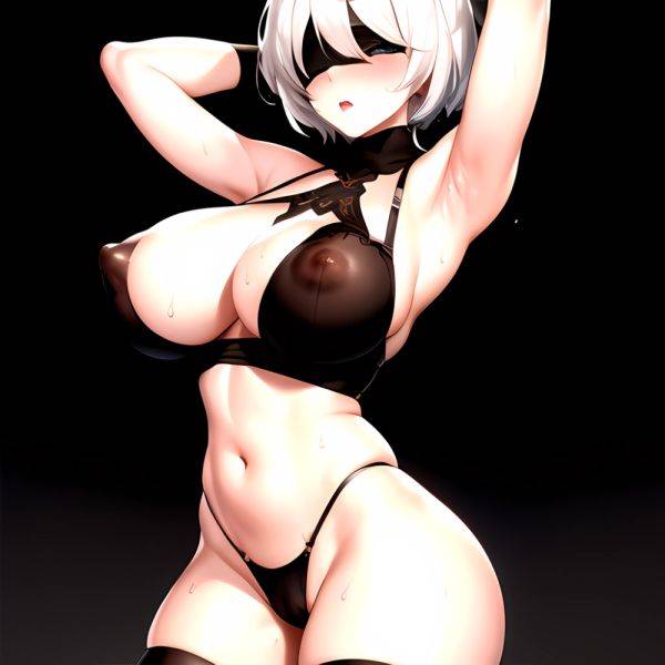 1girl 2b Nier Automata Areola Slip Arms Behind Head Arms Up Ass Expansion Blindfold Blush Breast Expansion Breasts Bursting Brea, 172143058 - AIHentai - aihentai.co on pornintellect.com