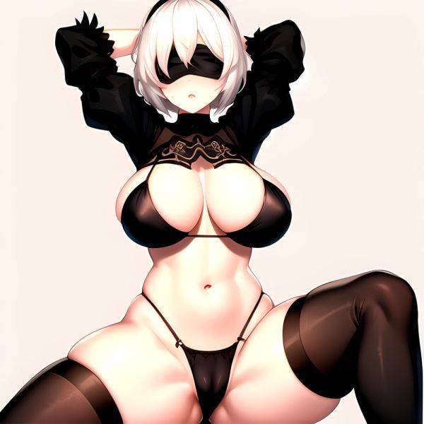 1girl 2b Nier Automata Areola Slip Arms Behind Head Arms Up Ass Expansion Blindfold Blush Breast Expansion Breasts Bursting Brea, 1362802572 - AIHentai - aihentai.co on pornintellect.com
