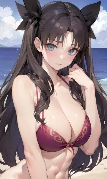 Tohsaka at the beach - xgroovy.com on pornintellect.com