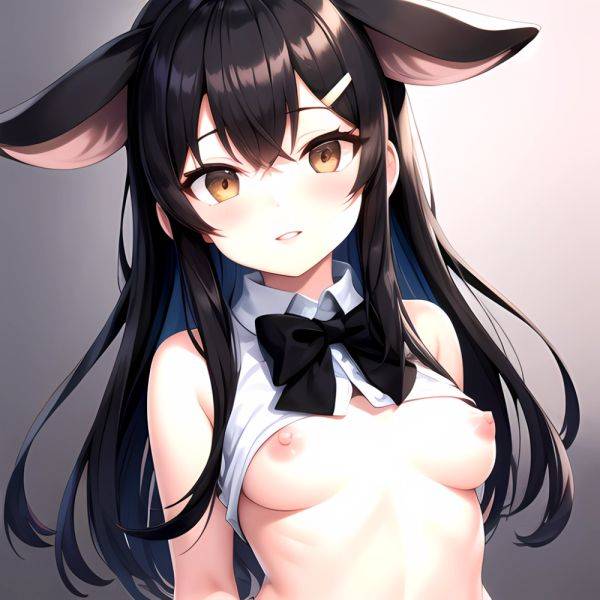 1girl Aardvark Kemono Friends Animal Ears Bare Shoulders Black Bow Black Bowtie Black Hair Bow Bowtie Breasts Brown Eyes Cropped, 1081084334 - AIHentai - aihentai.co on pornintellect.com