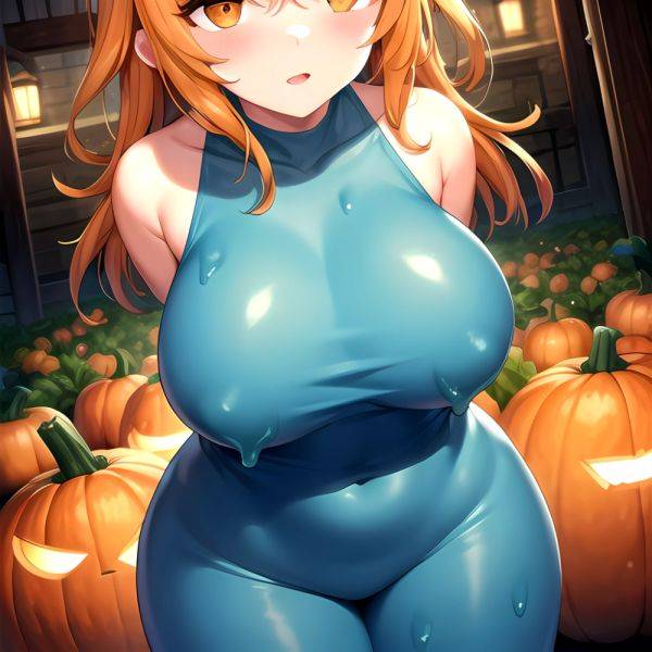 Orange Slime Messy Slime Big Boobs Pov Pumpkins Orange And Black Standing Up Facing The Viewer Arms Behind Back, 2571109520 - AIHentai - aihentai.co on pornintellect.com