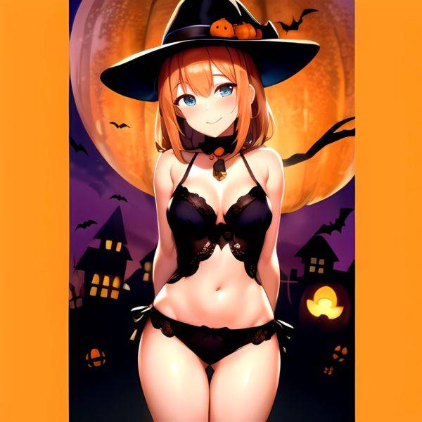1girl Solo Sexy Outfit Halloween Pumpkins Standing Arms Behind Back, 3029940397 - AIHentai - aihentai.co on pornintellect.com