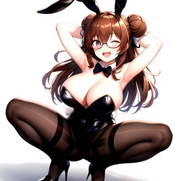 Namhorm Puzenketsu 1girl D Animal Ears Arm Behind Head Armpits Arms Up Bare Arms Bare Shoulders Black Footwear Black Leotard, 4169997257 - AIHentai - aihentai.co on pornintellect.com