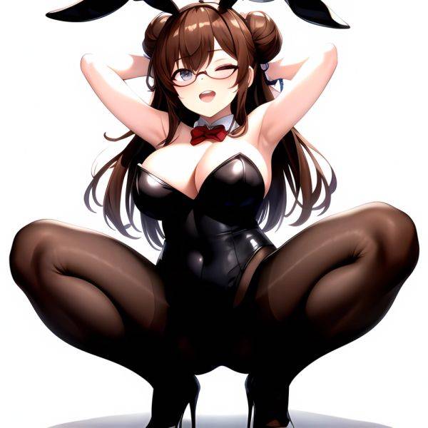 Namhorm Puzenketsu 1girl D Animal Ears Arms Behind Head Armpits Bare Arms Bare Shoulders Black Footwear Black Leotard Breasts Br, 2413616389 - AIHentai - aihentai.co on pornintellect.com