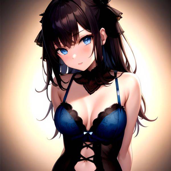 1girl Solo Gothic Emo Lingerie Arms Behind Back Facing The Viewer Blue Eyes, 325326988 - AIHentai - aihentai.co on pornintellect.com
