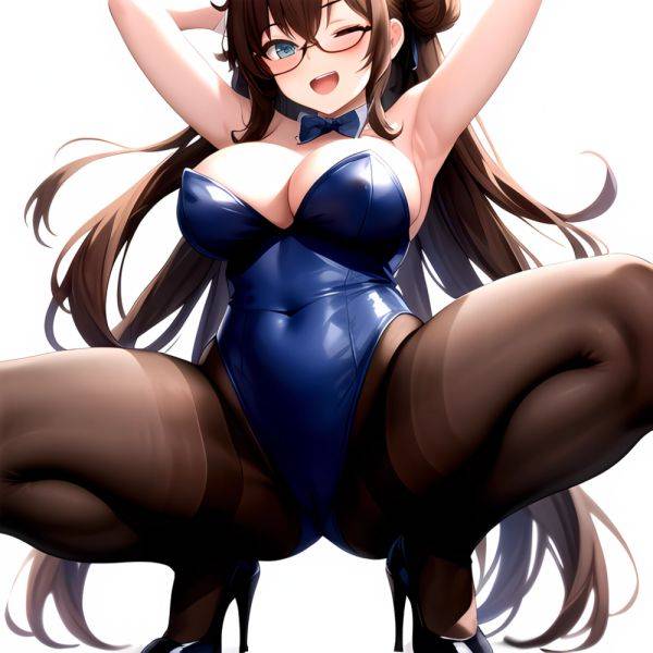 Namhorm Puzenketsu 1girl D Animal Ears Arms Behind Head Armpits Bare Arms Bare Shoulders Black Footwear Black Leotard Breasts Br, 671984591 - AIHentai - aihentai.co on pornintellect.com