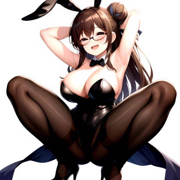 Namhorm Puzenketsu 1girl D Animal Ears Arms Behind Head Armpits Bare Arms Bare Shoulders Black Footwear Black Leotard Breasts Br, 629377524 - AIHentai - aihentai.co on pornintellect.com