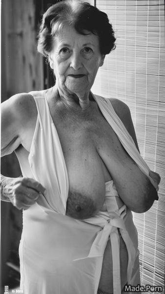 Hairy 90 saggy tits seductive tanned skin photo gigantic boobs AI porn - made.porn on pornintellect.com