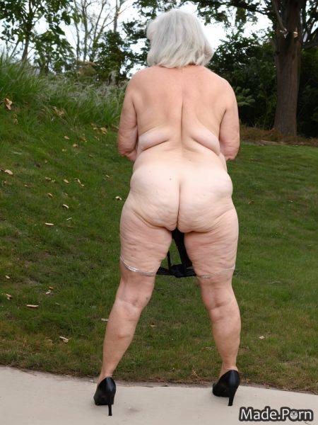 White hair jewish chubby wife long hair fat spreading pussy lips AI porn - made.porn on pornintellect.com