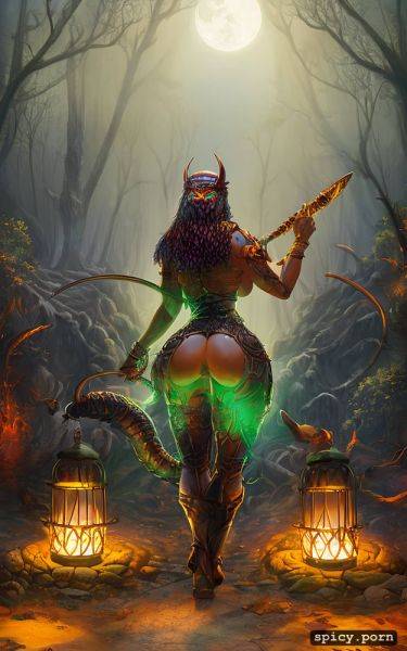 Pleasant, spooky, metalic corset, trees, wizzard, hyper realistic super model woman with perky tits and puffy nipples - spicy.porn on pornintellect.com