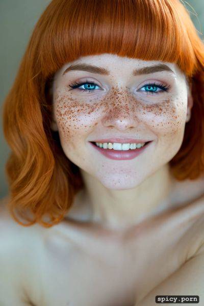 Orange hair, very detailed, 18yo, standing up, very naked, close up - spicy.porn on pornintellect.com