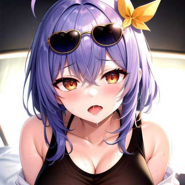 1girl Absurdres Breasts Collarbone Cum Ejaculation Eyewear On Head Hetero Highres Honkai Star Rail Honkai Series Hu Dako Kafka H, 2088782116 - AIHentai - aihentai.co on pornintellect.com