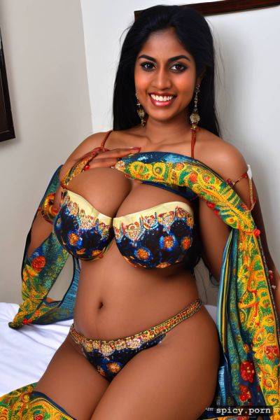Perfect boobs, saree, gorgeous smiling face, milky white skintone - spicy.porn on pornintellect.com