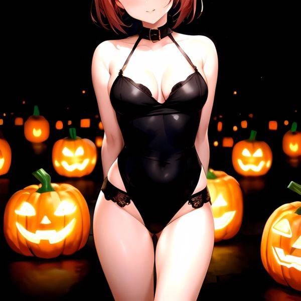 1girl Solo Sexy Outfit Halloween Pumpkins Standing Arms Behind Back, 691692216 - AIHentai - aihentai.co on pornintellect.com