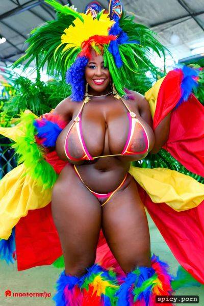 Color portrait, 2 arms, wide hips, full body view, beautiful performing carnival dancer - spicy.porn on pornintellect.com