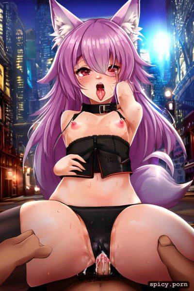 Key visual, fox ears, single scene, full body, athletic, petite - spicy.porn on pornintellect.com