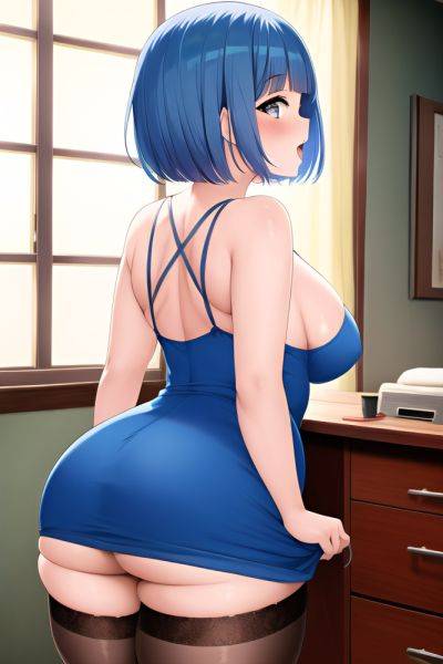Anime Chubby Small Tits 40s Age Orgasm Face Blue Hair Bobcut Hair Style Light Skin Vintage Office Back View Bathing Stockings 3662208664469556366 - AI Hentai - aihentai.co on pornintellect.com