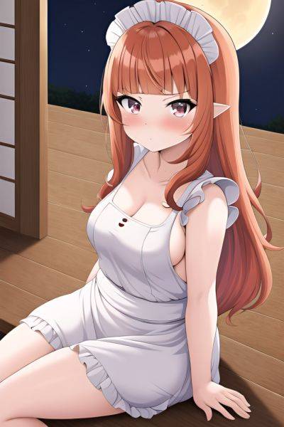 Anime Chubby Small Tits 50s Age Serious Face Ginger Straight Hair Style Light Skin Warm Anime Moon Close Up View Plank Maid 3662220260881434462 - AI Hentai - aihentai.co on pornintellect.com
