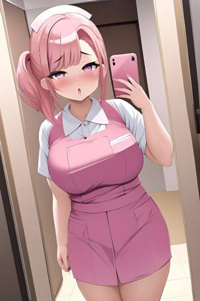 Anime Chubby Small Tits 40s Age Ahegao Face Pink Hair Slicked Hair Style Light Skin Mirror Selfie Mall Front View Jumping Nurse 3662251184709561906 - AI Hentai - aihentai.co on pornintellect.com