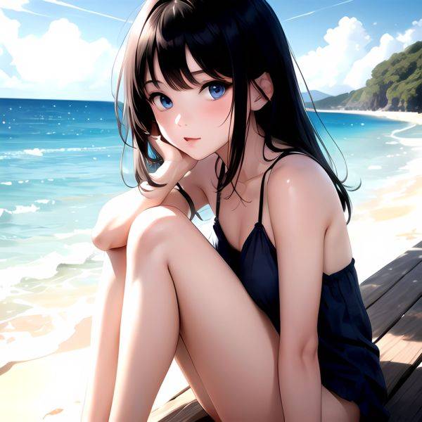 1girl Solo Beach Blue Eyes, 3983948160 - AI Hentai - aihentai.co on pornintellect.com