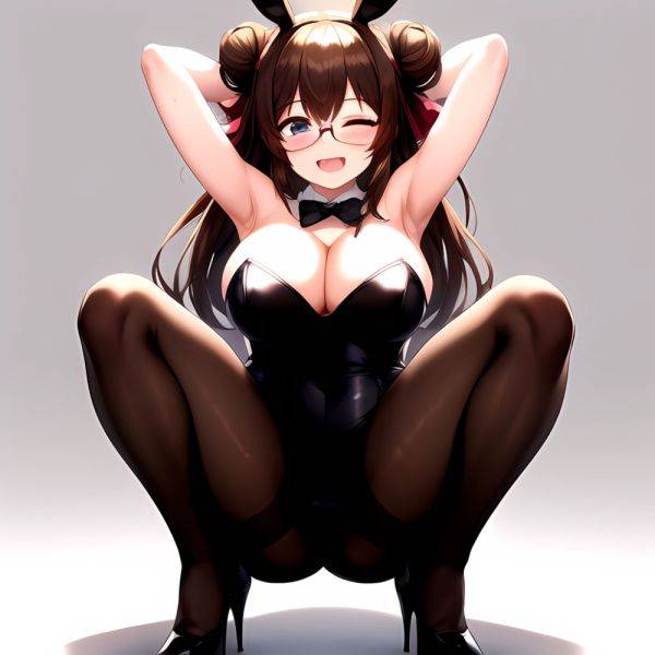 Namhorm Puzenketsu 1girl D Animal Ears Arms Behind Head Armpits Bare Arms Bare Shoulders Black Footwear Black Leotard Breasts Br, 2944269931 - AI Hentai - aihentai.co on pornintellect.com